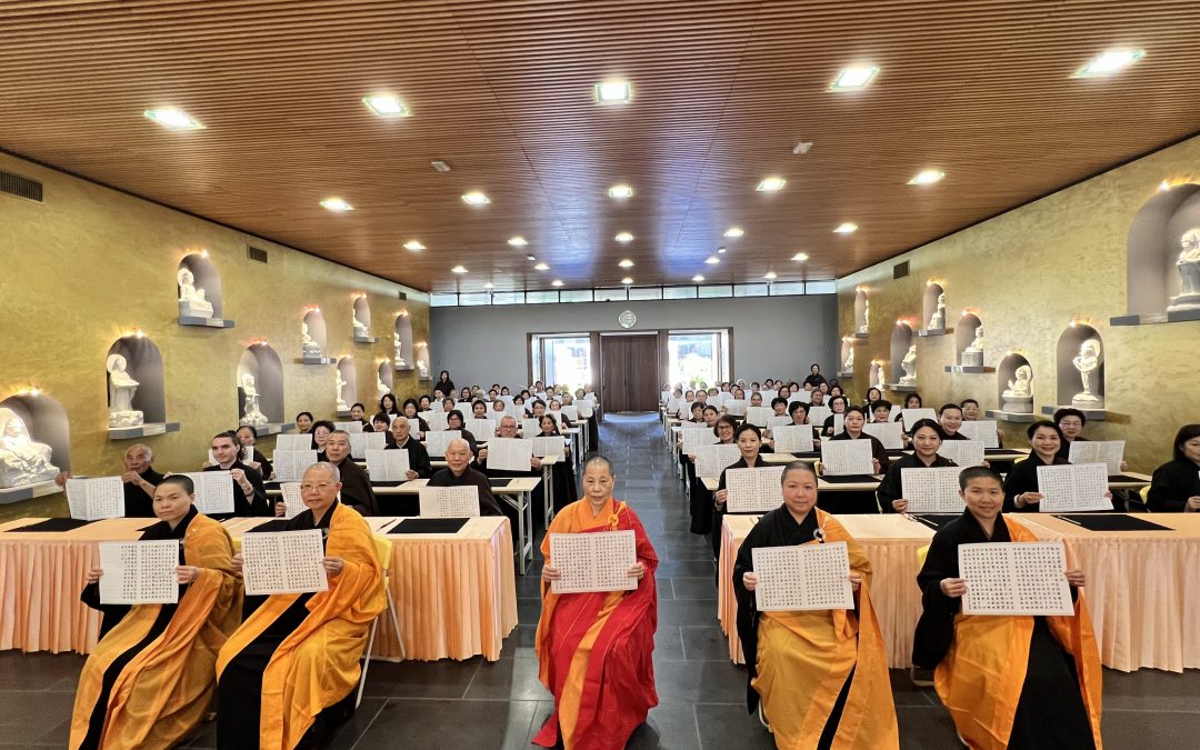 佛光山開山59周年全球同步抄經　巴黎佛光人響應修持